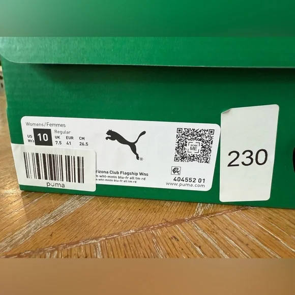 Puma White and Blue Athletic Shoes - Picture 10 of 11